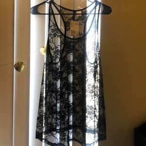 Us 12 (medium/large) cute black lace tank top